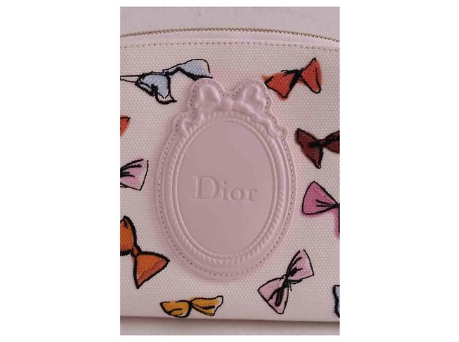 Dior Kulturbeutel rosa aus Stoff Pink - Ansicht 2