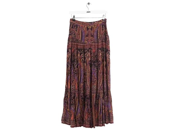Falda Laurence Bras marrón de viscosa XS Castaño - vista 3
