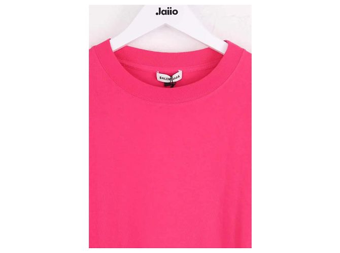 Camiseta Balenciaga rosa de algodón - vista 2