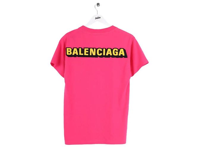 Camiseta Balenciaga rosa de algodón - vista 3