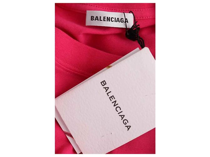 Camiseta Balenciaga rosa de algodón - vista 5
