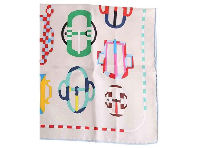 Hermès Multicolor square scarf Multiple colors - view 2