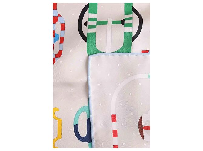 Hermès Multicolor square scarf Multiple colors - view 4