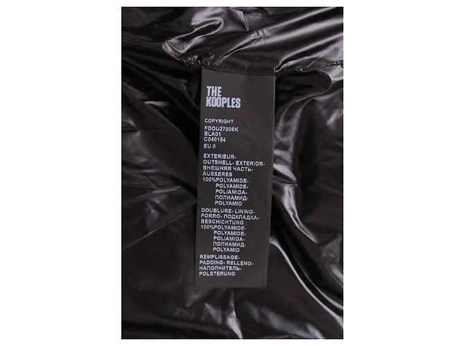 The Kooples Plumífero negro - vista 6