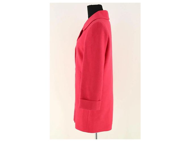 Abrigo de algodón rosa Claudie Pierlot - vista 3