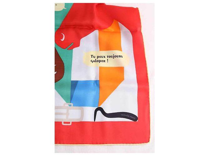 Hermès Mehrfarbiges quadratisches Tuch Mehrfarben - Ansicht 2