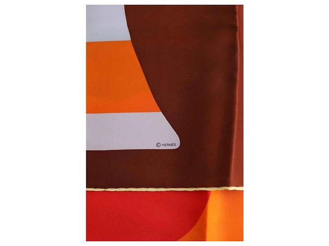 Hermès Mehrfarbiges quadratisches Tuch Mehrfarben - Ansicht 4