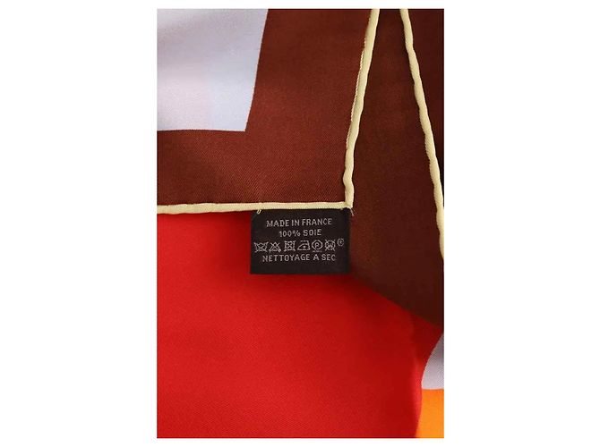 Hermès Mehrfarbiges quadratisches Tuch Mehrfarben - Ansicht 5
