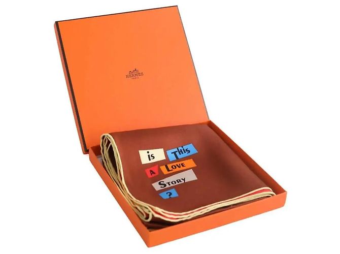 Hermès Mehrfarbiges quadratisches Tuch Mehrfarben - Ansicht 6