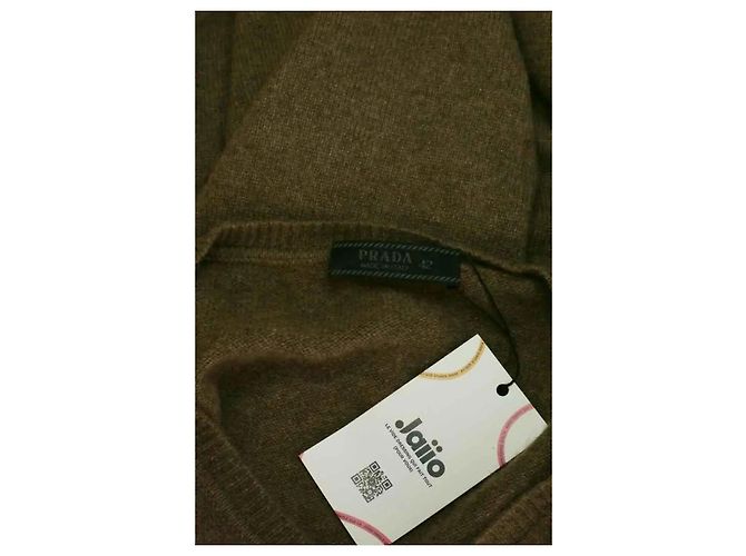 Jersey Prada de cashmere marrón Castaño - vista 5