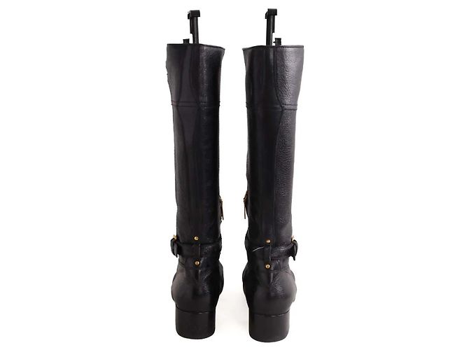 Botas Prada de cuero negro - vista 2