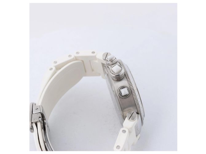 Reloj de pulsera Cartier Pasha Seatimer Quartz, ref. W3140005 con esfera plateada - vista 8