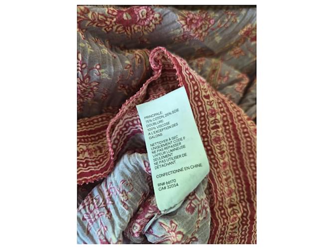 Zimmermann Maxikleid mit Rüschen Pink Mehrfarben Beige Gelb - Ansicht 9