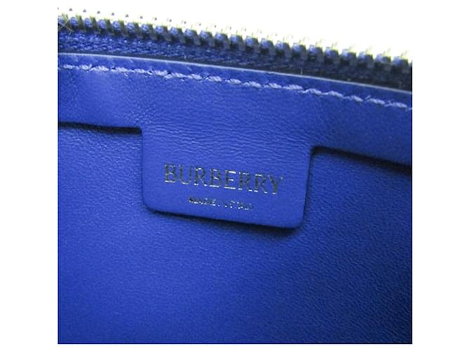 Burberry Shield Sling Leather Mini Blu - vista 4