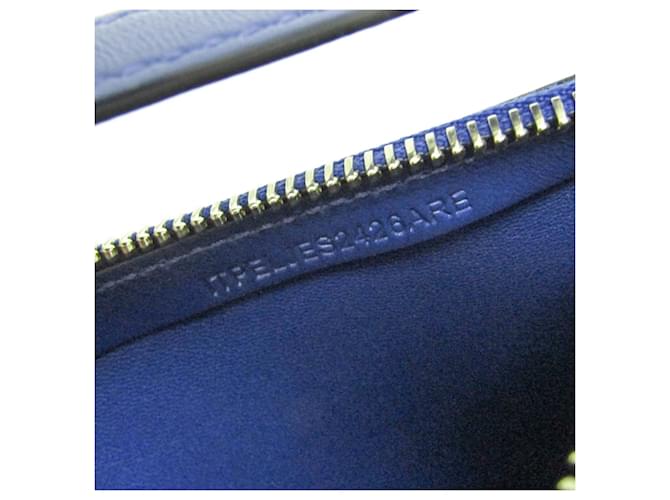 Burberry Shield Sling Leather Mini Blu - vista 5