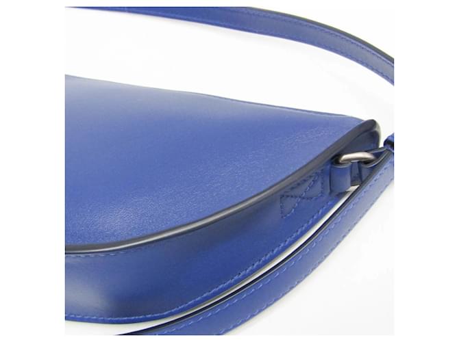 Burberry Shield Sling Leather Mini Blu - vista 7