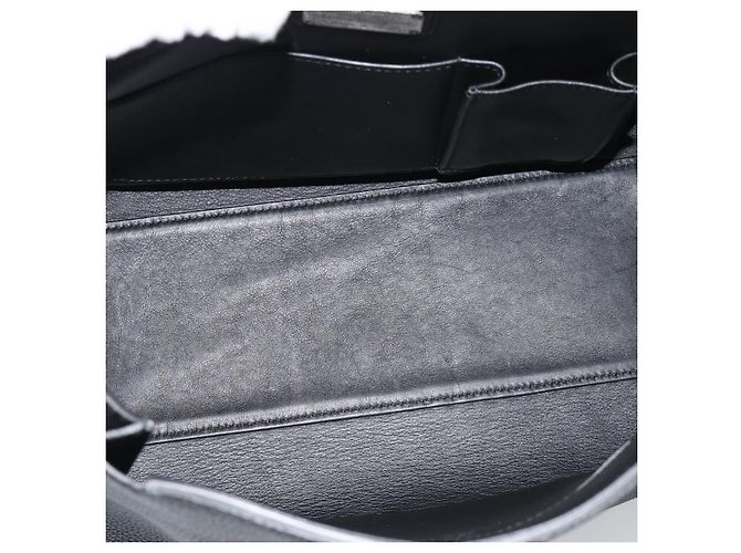 Salvatore Ferragamo Sofia Satchel Grainy Leather Large Nero - vista 5