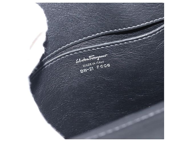 Salvatore Ferragamo Sofia Satchel Grainy Leather Large Nero - vista 6