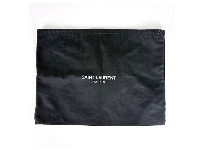 Bolsa de ombro em couro Yves Saint Laurent Preto - vista 8