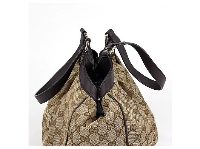 Gucci Shopper-Bag braun mit GG-Muster - Ansicht 4