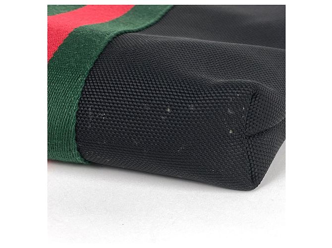 Gucci Schultertasche Sherry Line Web Canvas Schwarz - Ansicht 4
