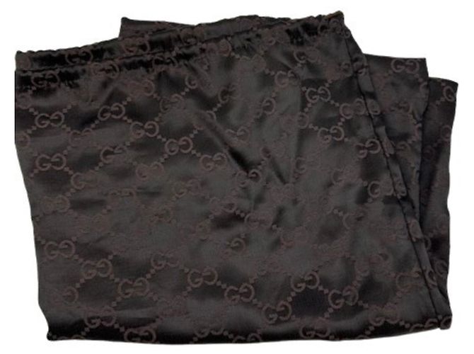 Borsa Tote Gucci in tela marrone - vista 8
