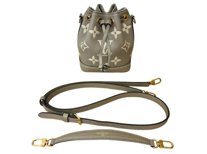 Borsa a tracolla Louis Vuitton Monogram Empreinte Nano Noe Beige - vista 10