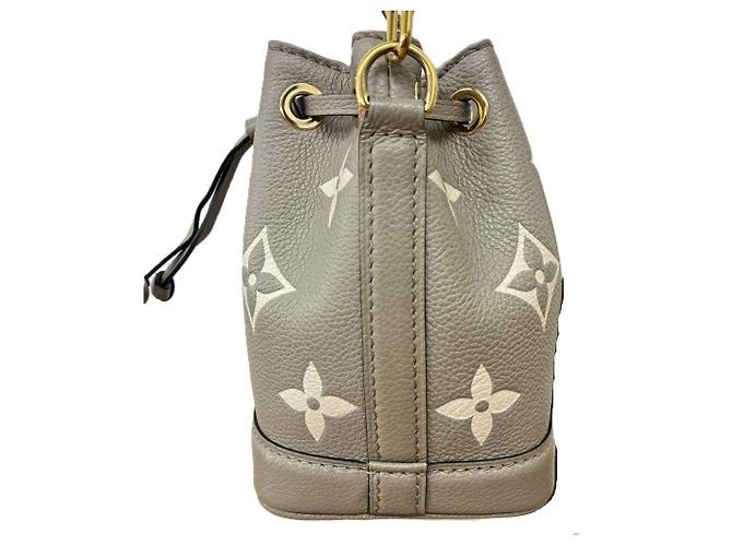 Borsa a tracolla Louis Vuitton Monogram Empreinte Nano Noe Beige - vista 4