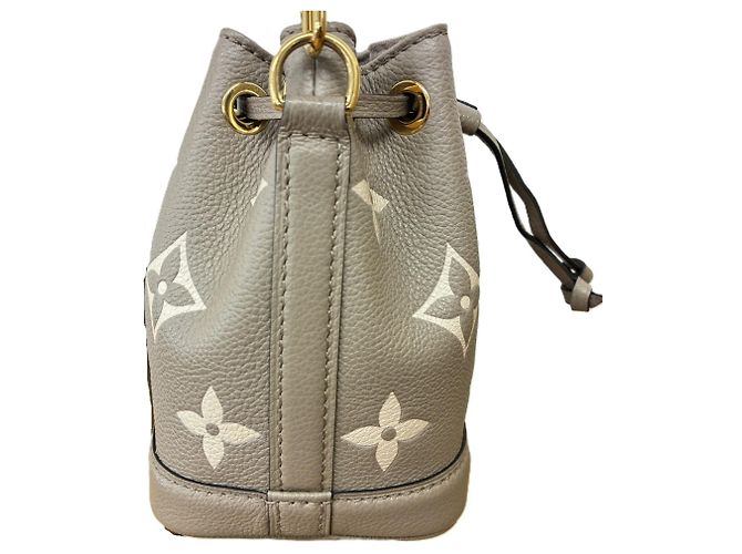 Borsa a tracolla Louis Vuitton Monogram Empreinte Nano Noe Beige - vista 5