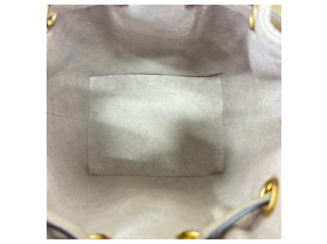 Borsa a tracolla Louis Vuitton Monogram Empreinte Nano Noe Beige - vista 9