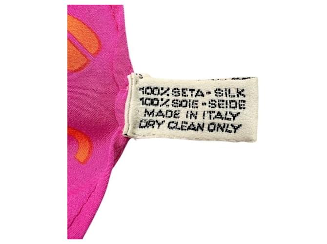 Sciarpa Chanel Coco Mark Quadrifoglio in Rosa - vista 5