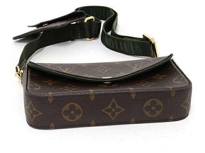 Borsa/portafoglio a spalla Multi Pochette Felicie di Louis Vuitton Marrone Cachi - vista 4