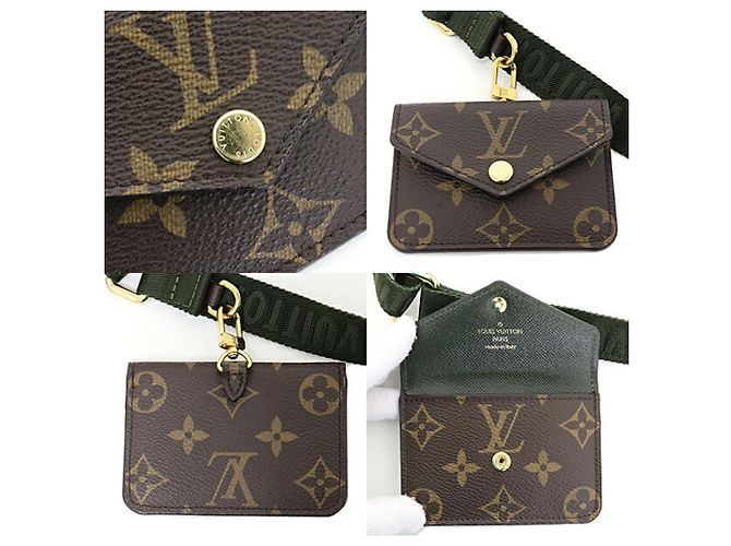 Borsa/portafoglio a spalla Multi Pochette Felicie di Louis Vuitton Marrone Cachi - vista 6