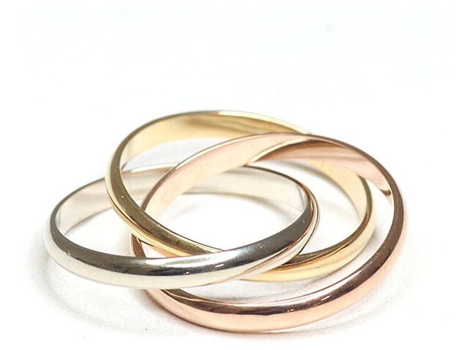 Cartier Trinity Ring in drei Goldarten Golden - Ansicht 3