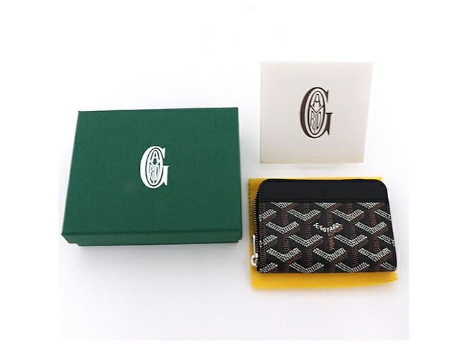 Monedero Goyard Matignon Negro Amarillo - vista 2