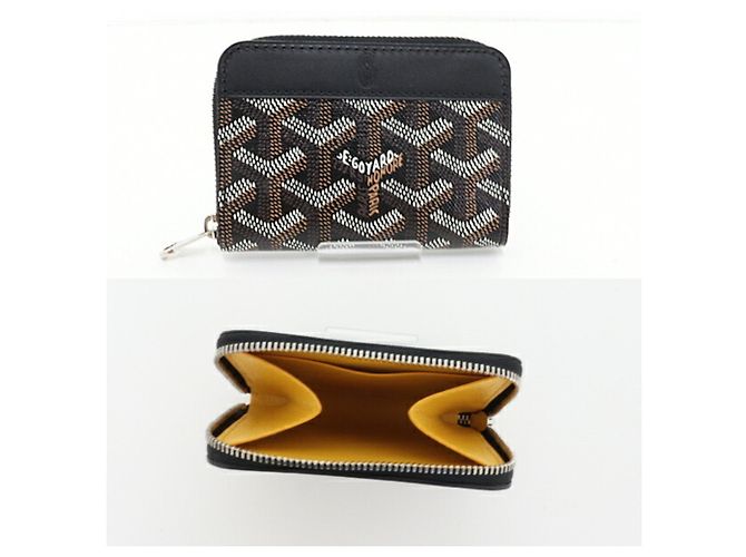 Monedero Goyard Matignon Negro Amarillo - vista 3