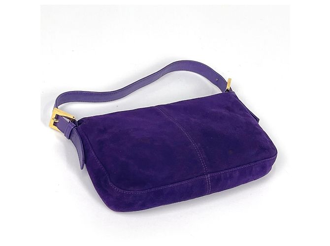 Zucca Fendi lila Wildleder Schultertasche - Ansicht 2