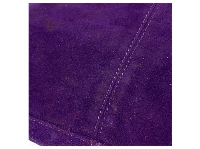 Zucca Fendi lila Wildleder Schultertasche - Ansicht 5