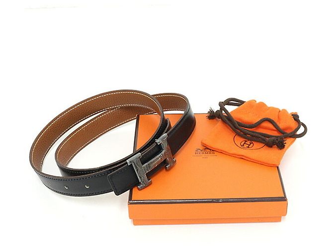 Hermès Hermes Touareg Ledergürtel für Damen Schwarz - Ansicht 6