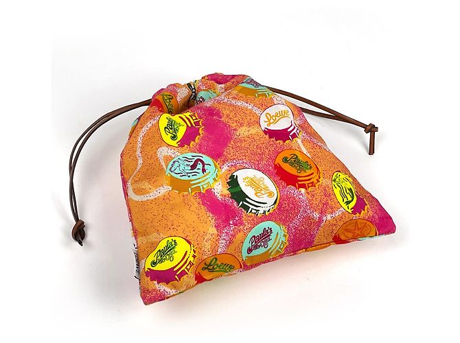 Bolso de accesorios con cordón Loewe Paula's Ibiza Multicolor Naranja - vista 2