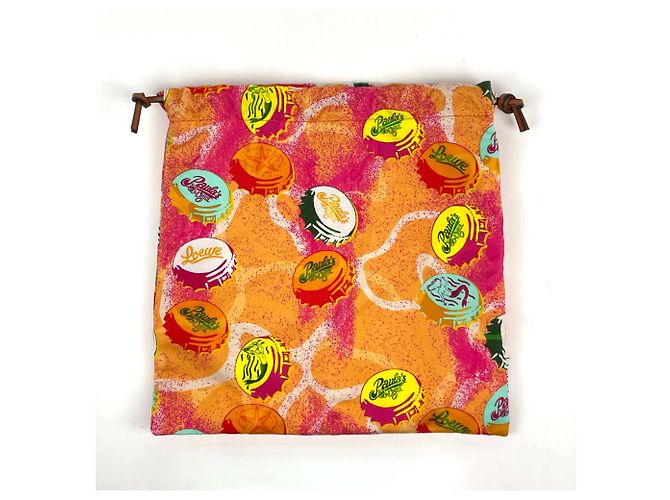Bolso de accesorios con cordón Loewe Paula's Ibiza Multicolor Naranja - vista 4