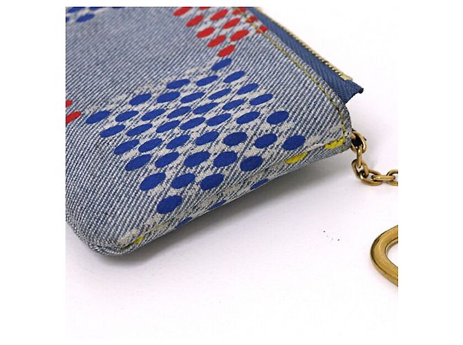 Louis Vuitton Pochette Clé Key Case Blu - vista 4