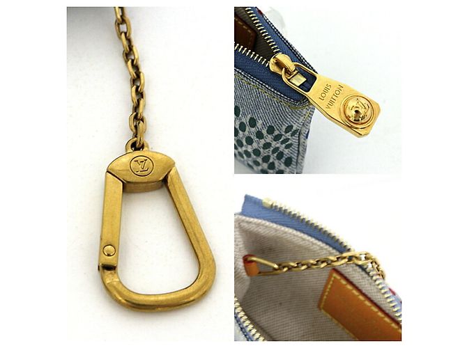 Louis Vuitton Pochette Clé Key Case Blu - vista 5