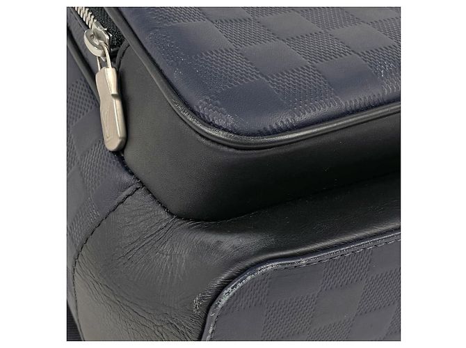 Zaino Louis Vuitton Damier Infini Astral Canvas Blu navy - vista 4