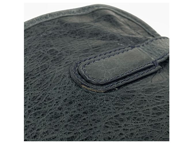 Borsa a tracolla Balenciaga in pelle blu navy - vista 4