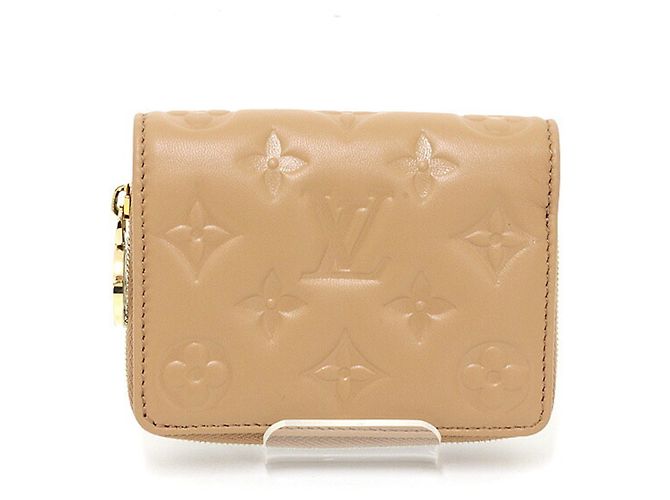 Cartera bi-fold de piel Camel Louis Vuitton Camello - vista 3
