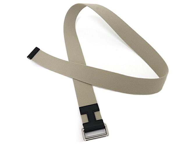 Hermès Cinturón Hermes Nomade 40 Negro Beige - vista 4