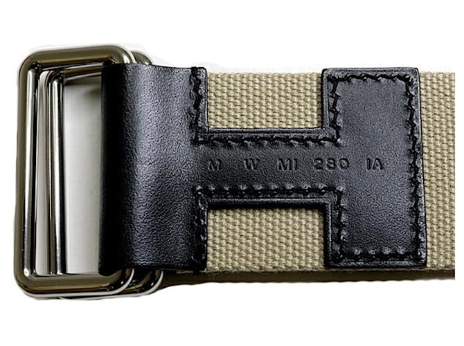 Hermès Cinturón Hermes Nomade 40 Negro Beige - vista 5