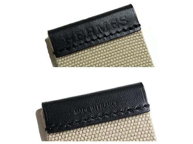Hermès Cinturón Hermes Nomade 40 Negro Beige - vista 6