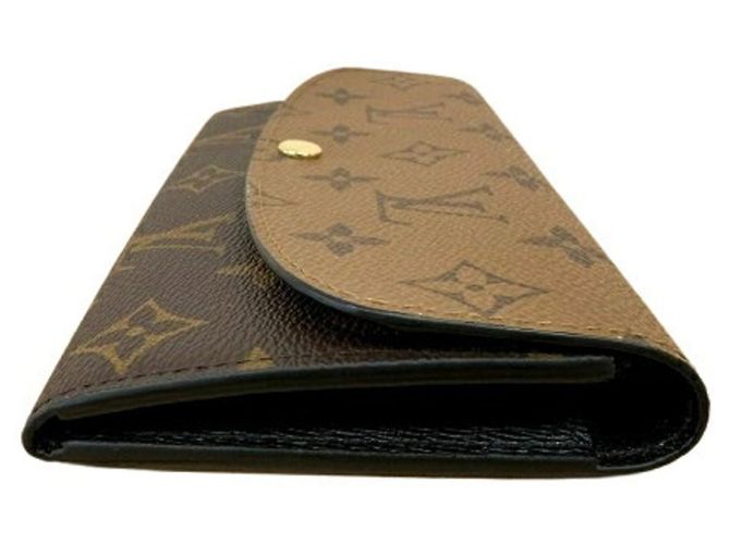 Louis Vuitton Monogram Reverse Portefeuille Emilie Long Wallet Marrone Monogramma - vista 3